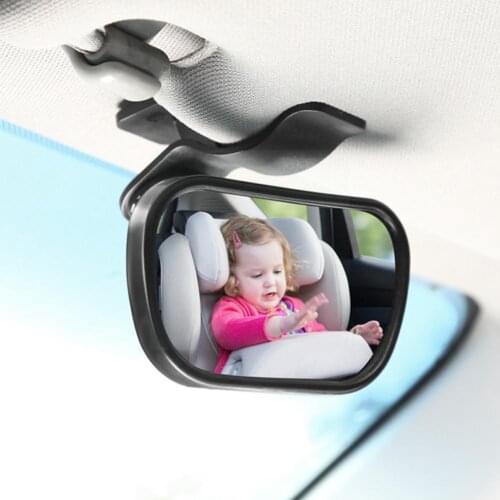 Baby Car Rear View Seat Safety Car Mirror Baby Child and Mirror Clip Fool Mirror Mount Safety Rearview L0E5