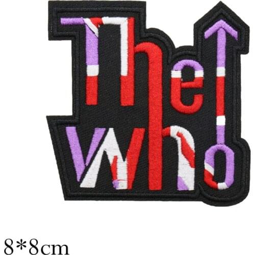 Factory Custom Embroidered Patch Name Tag Biker Badge emblem Applique Cloth iron on can be customized as your request