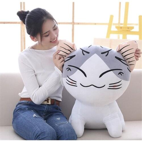 Fancytrader Anime Cat Plush Toy Soft Stuffed Cartoon Animals Cat Doll 60cm Kids Gifts