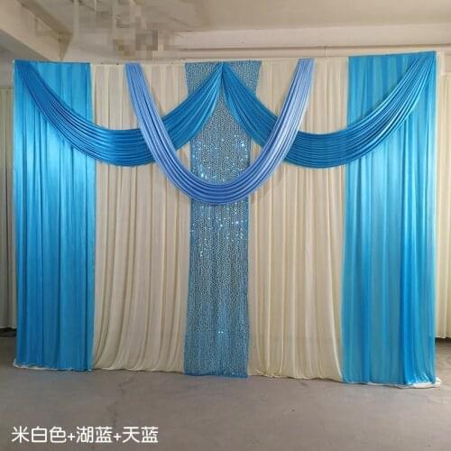 Flannel velvet none transparent wedding backdrop curtain drapes wedding supplies background for party event birthday stage decor