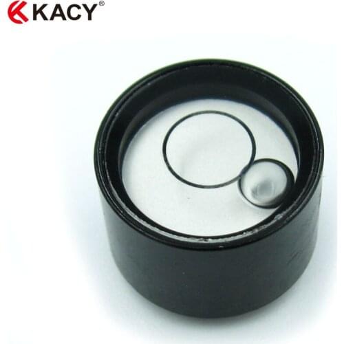 KACY 2pcs/lot Aluminium Case Bullseye Spirit Bubble Surface Level Round Inclinometers for Surveying Instruments and Tribrachs
