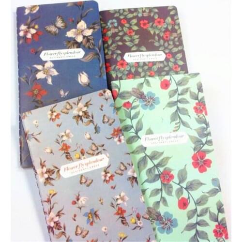 1pcs/lot Stationery notebook Gift Beautiful Butterfly Four Design Random School Supplies Blank Kraft Handmade Notepad
