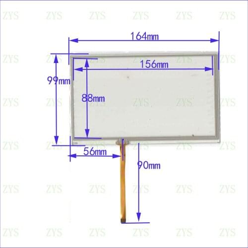7199 For Car DVD touch Contact point up screen panel this is compatible 164*99mm TouchSensor FreeShipping