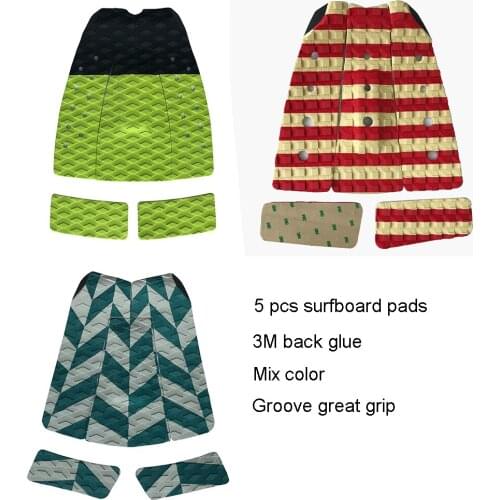SUP Deck Traction Pad 5 Piece Premium EVA with Grip Surfboard Longboard Paddle Board 3M Adhesive Foot Pads Hot Quality New Sale
