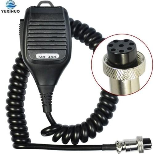 MC-43S 8-pin Hand Speaker PTT Mic MC43S Microphone for Kenwood TS-480HX TM-231 TS-590S TS-990S TS-2000X TS-480SAT Two Way Radio