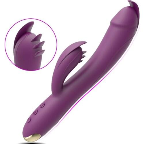 Multi Speed USB Charge Rabbit Vibrator Clitoris Stimulator G-spot Adult Sex Toy Female Vagina Femme Masturbator Dildo for Women