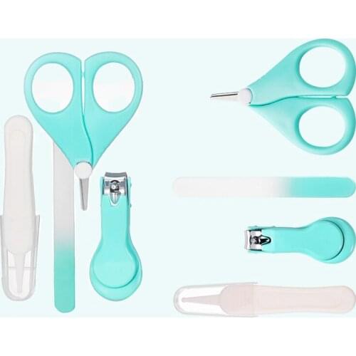 4/2Pcs Baby Nail Care Scissors Gorgeous Sets Safety Nail Cutter Nail Scissors Suit Newborn Baby Cleaning Toils Nail Care