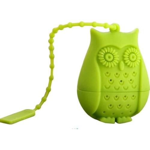 New Owl Tea Bags Strainers Silicone Teaspoon Filter Infuser Silica Gel Filtration