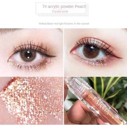 Liquid Eye Shadow Plate New Bead Shining Pink Horizontal Silkware Pen Beauty Makeup Spa