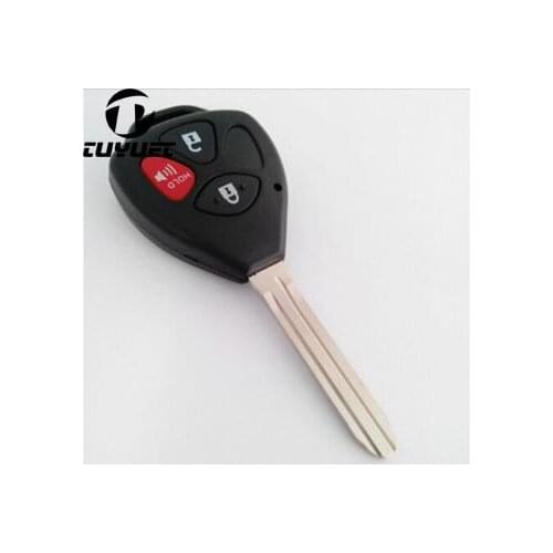 Replacement Key Case With Red Button For Toyota Camry Reiz Remote key shell Reversal Band Red Button