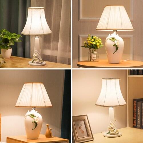 Modern Resin Table Lamp LED Bedroom Bedside Lamp Study Reading Table Lights Living Room Dining Table Decoration Light Fixtures
