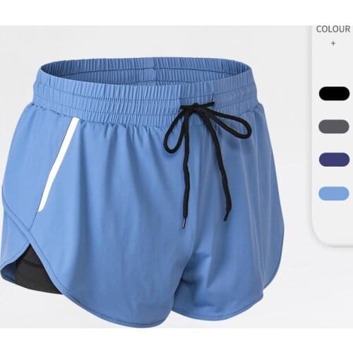 Reflective Running Shorts Female Jogging Pant Fitness Gym Clothing Yoga Training Sportswear Cycling Sweatpants Biker Trousers