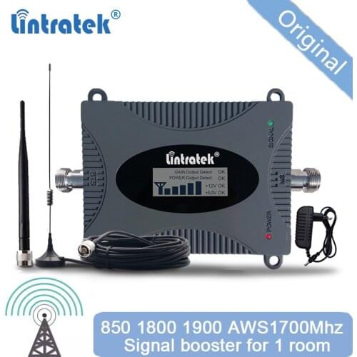 LTE Signal Booster 2G 4G DCS 1800MHz Mobile Phone 850 AWS PCS WCDMA Repeater Amplifier Call Signal Cell Phone Signal Amplifier