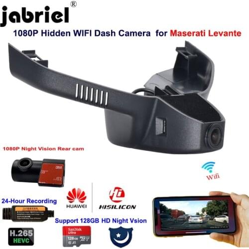 1080P 2K Hidden Wifi 24H Night Vision Dash Camera Wifi Car DVR Car Camera Recorder for Maserati Levante 2016 2017 2018 2019 2020