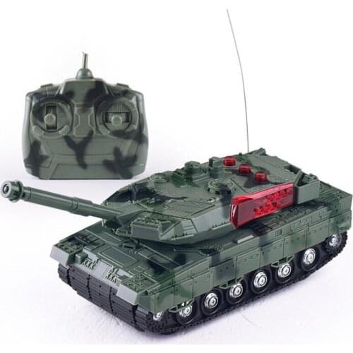 360° Rotating Wireless Electric Tank Remote Control Car 4 Pass Charging Remote Control Car Children Simulation Model Toy Car