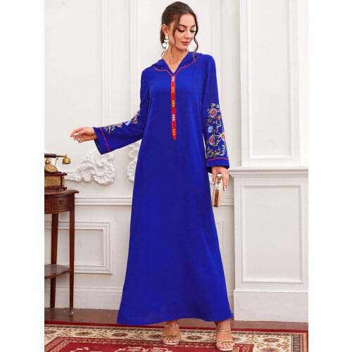 Ramadan Muslim Abaya Maxi Dresses Women Batwing Sleeve African Kaftan Dubai Arab Long Robe Islamic Clothing Print Bazin Ropa
