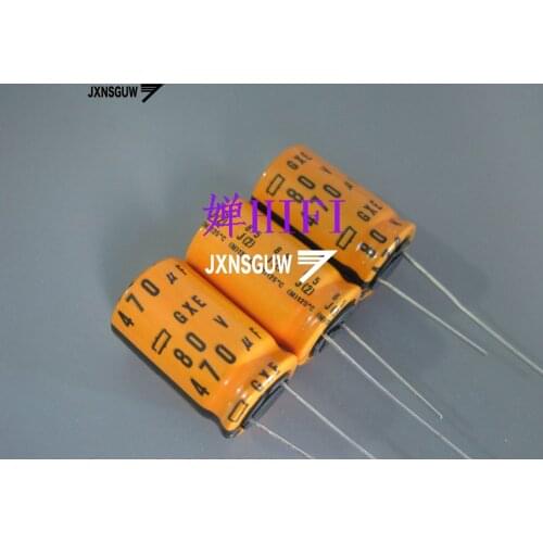 10PCS NIPPON GXE 80V470UF 16X25MM NCC Aluminum electrolytic capacitor 470UF/80V CHEMI-CON 125 degrees 470uF 80V