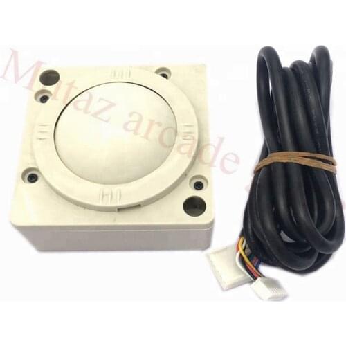 2inch White Trackball 6 pins connector small trackball for 60 in 1 JAMMA multigame board Arcade gaem machine accessories parts