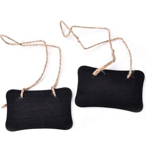 2Pcs Wooden Chalkboard With Hang String Mini Blackboard Chalkboard Pegs Clips Message Boards Stands Wedding Party Decoration