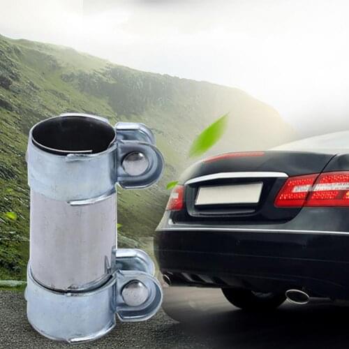35% Hot Sales!!! Muffler Tube Coupler Universal Replacement 45 x 125mm Exhaust Pipe Clamp Connector for Car