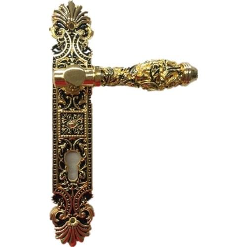 85mm CENTRAL DISTANCE HOLLOW SPLIT ZINC DOOR HANDLE---ITALY DESIGN--GP FINISH