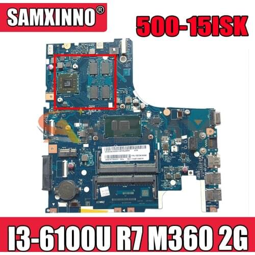 Akemy AIWZ2/AIWZ3 LA-C851P Motherboard For Lenovo 500-15ISK Laptop Motherboard CPU I3 6100U R7 M360 2G DDR3 100% Test Work