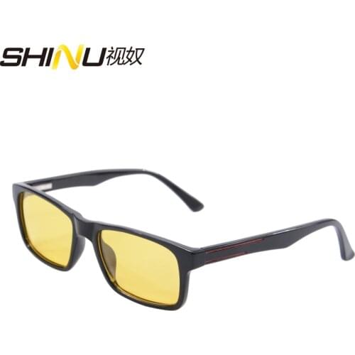 Anti-glare Driving Glasses Yellow Lenses Night Vision Eyewear Women Men Anti Blue Ray Computer Goggle Gaming Eyeglasses SH009