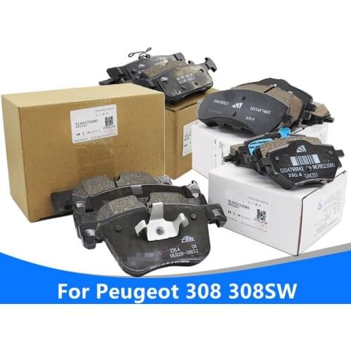 For Peugeot 308 308SW 1.6T Car brake pads car front wheel rear wheel brake pads high quality Auto Accessories