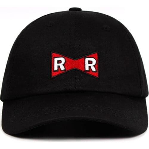 Dr.Gero Dad Hat 100% Cotton RR Baseball Cap Red Ribbon Army Delicate Embroidery Snapback Caps No structure Hats