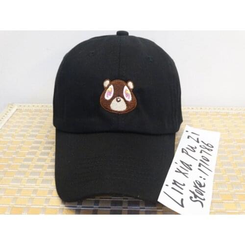 Kanye West Embroidered Dropout Bear Dad Hat Men and women adjustable Baseball Cap drake
