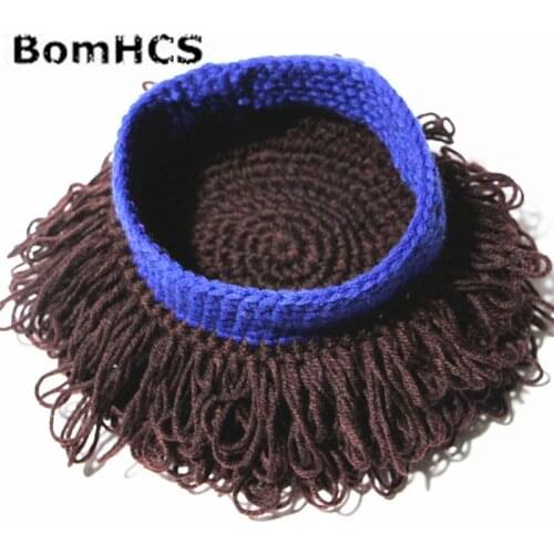 BomHCS Cute Kids' Wig Beanie 100% Handmade Crochet Winter Thick Warm Wigs Hat Curly Hair Caps