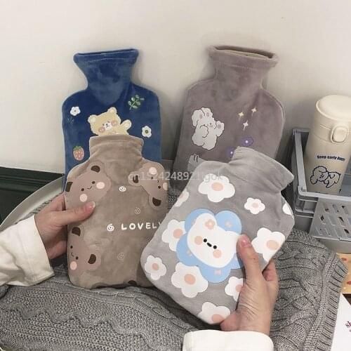 Hot Water Bottle Injection Warm Belly Warm Water Bag Female Student Size Portable Hand Warmer Hot Compress Bag