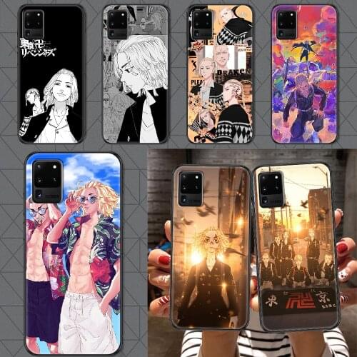 Tokyo Revengers Phone case For Samsung Galaxy Note 4 8 9 10 20 S8 S9 S10 S10E S20 Plus UITRA Ultra black painting hoesjes