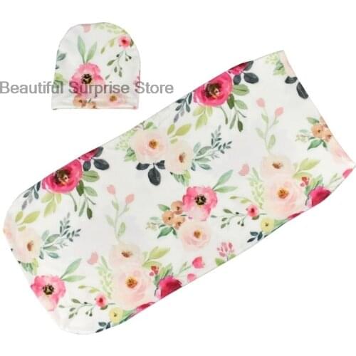 Baby Sleeping Bag Cute Flowers Newborn Envelope Cocoon Wrap Swaddle Soft and Skin-friendly Sleepsacks 0-2months Sleep Blanket