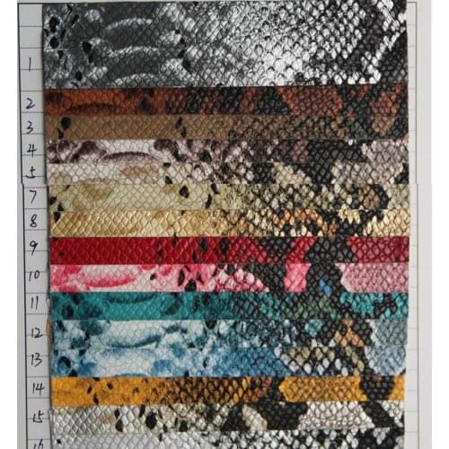 Artificial leather PU leather serpentinite fabric material