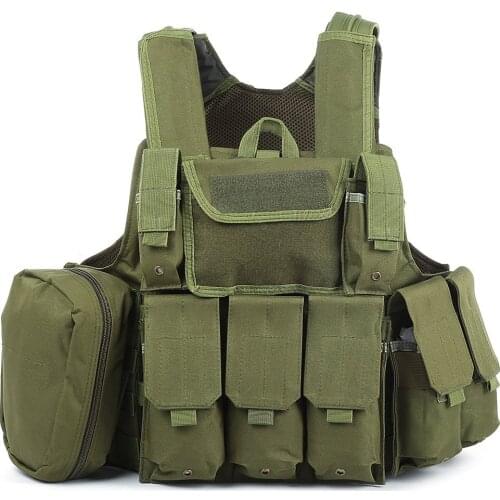 Camouflage Hunting Military Tactical Vest Amphibious Battle Combat Airsoft Molle Bullet Assault Plate Carrier Vest Safety Vest