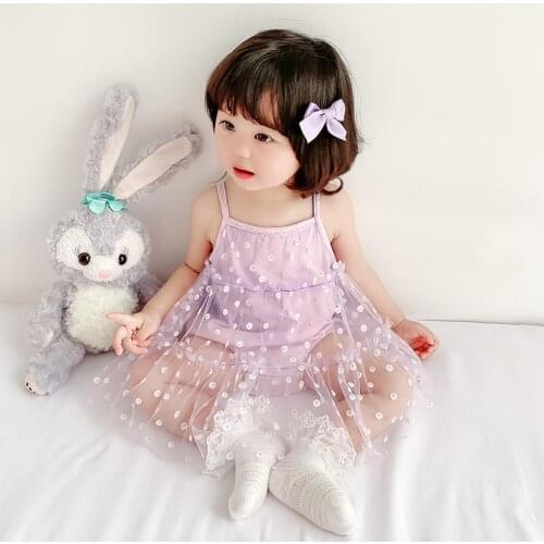 Baby Girls Bodysuits Clothes Cute Summer Sleeveless Newborn Infant Bebes Onesie Jumpsuit Dress One Piece Toddler Kids Princess