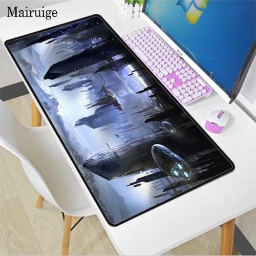 Spacecraft Anime Mouse Pad Gaming Accessories Large Desk Mat Mousepad Gamer Rubber Computer Keyboard Laptop PC Decoracion Mat