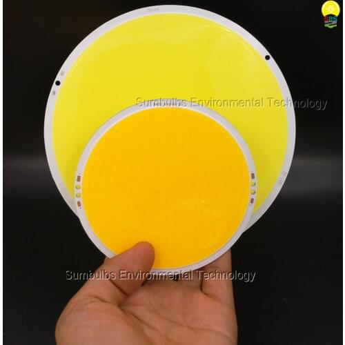 108mm 160mm Circular LED COB Chip Board Light 50W 200W Super Bright Warm Cold White Rounded COB Lamp