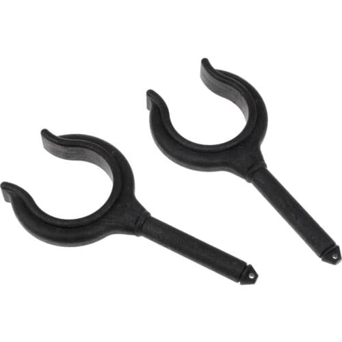 2 Pieces Black Nylon Marine Boat Oar Lock Rowlock Side Mount Accessories 4.5 x 14.5 cm