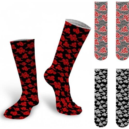 New Anime Ninja Mens And Womens Cloud Socks Fashion Design Cartoon Colorful Happy Business Socks Christmas Gift Cosplay