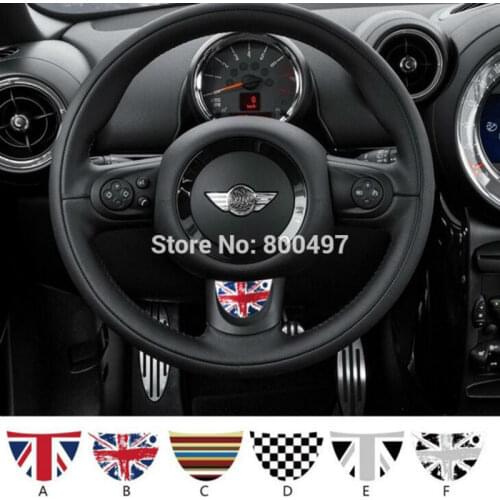 Newest Car Decal Steering Wheel Customized Made Decal Set For MIni Cooper Clubman Roadster Countryman Paceman Coupe jcw