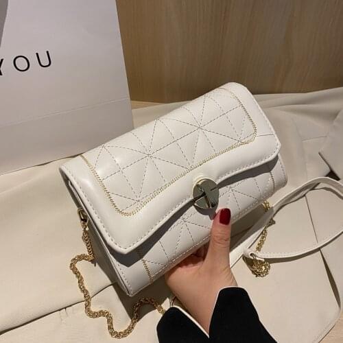Summer 2020 new Womens bags for women chain clear purses and shoulder crossbody fake designer handbags white korean fashion bag