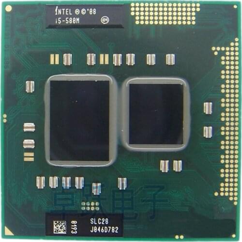 Original Intel Core i5-580M Processor 3M Cache, 2.66GHz ~ 3.33Ghz, i5 580M PGA988 Laptop CPU Compatible HM55 PM55 HM57 QM57