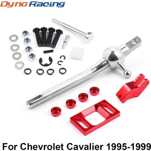 Manual Aluminum Quick Throw Short Shifter For 95-99 Chevy Cavalier Chrome Red