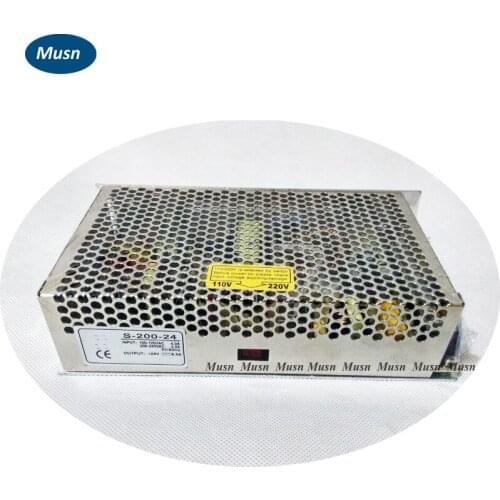 S-200-24 200W 24V 8.3A Single Output Switching power supply for LED Strip light AC to DC