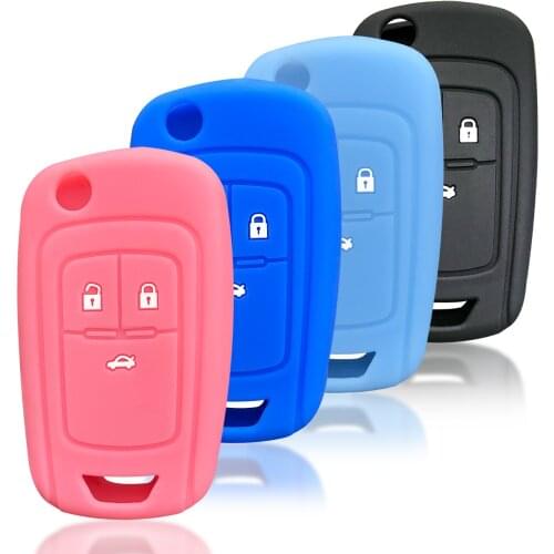 Silicone Car Key Cover Case For Opel VAUXHALL Insignia Astra For Chevrolet Cruze Epica Lova Camaro Impala Aveo Key Holder Fob