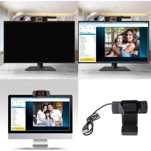 Full HD 480P Webcam with Microphone, Auto Focus Web Camera for Studying Online, Recording, Video Calling, Conference