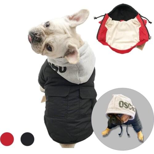 Winter Dog Costume Thicken Warm Dog Clothes for Large Dogs French Bulldog Jacket Pets Acessorios Pitbull Coat Pet Ropa Perro