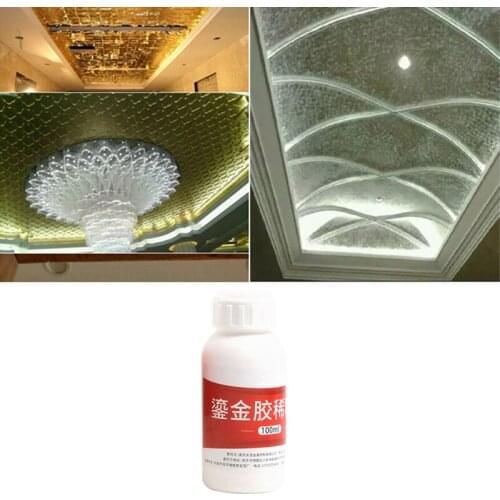 100g Gilding Glue Gold Leaf Foil Oil-based And Glue Thinner for Metal Foil Sheets Arts 32CB